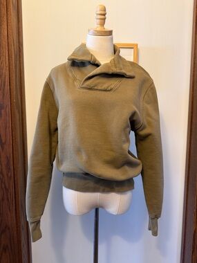 Les Tien Pullover Sweatshirt with Folded Collar